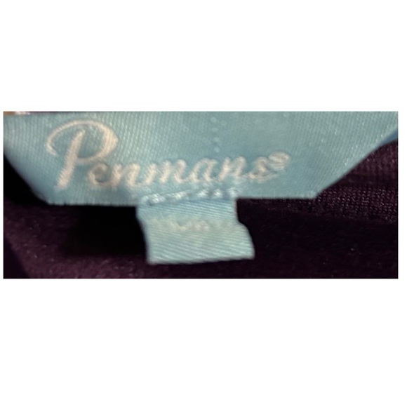 PENNANS Plum Velour Cowl Neck Top Sz L Rhinestone Sophisticated Quiet Luxury - Picture 8 of 15